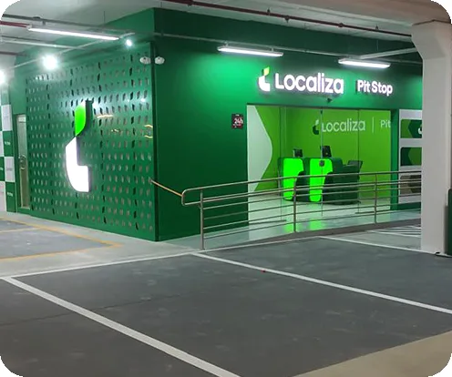 Localiza Pit Stop — atendimento