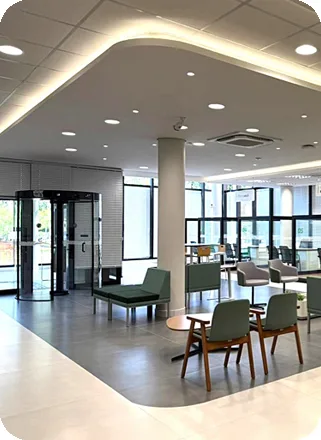 Interior Sicredi — hall