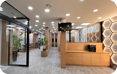Interior Sicredi — atendimento
