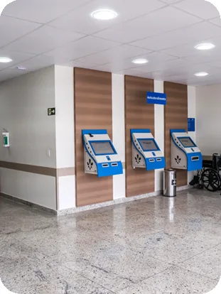 Totens de autoatendimento Hapvida